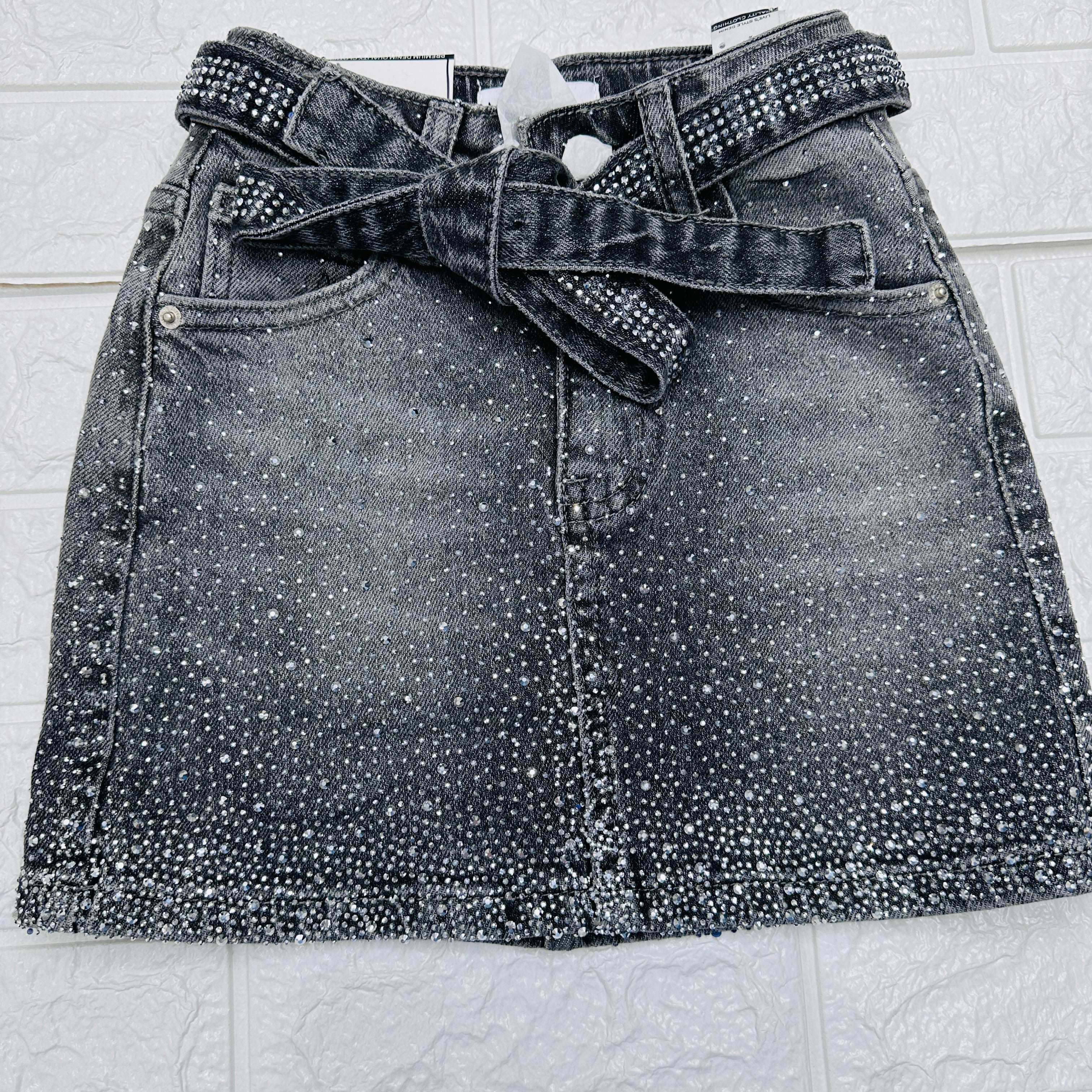 Gonna jeans Bimba Brillantini z55
