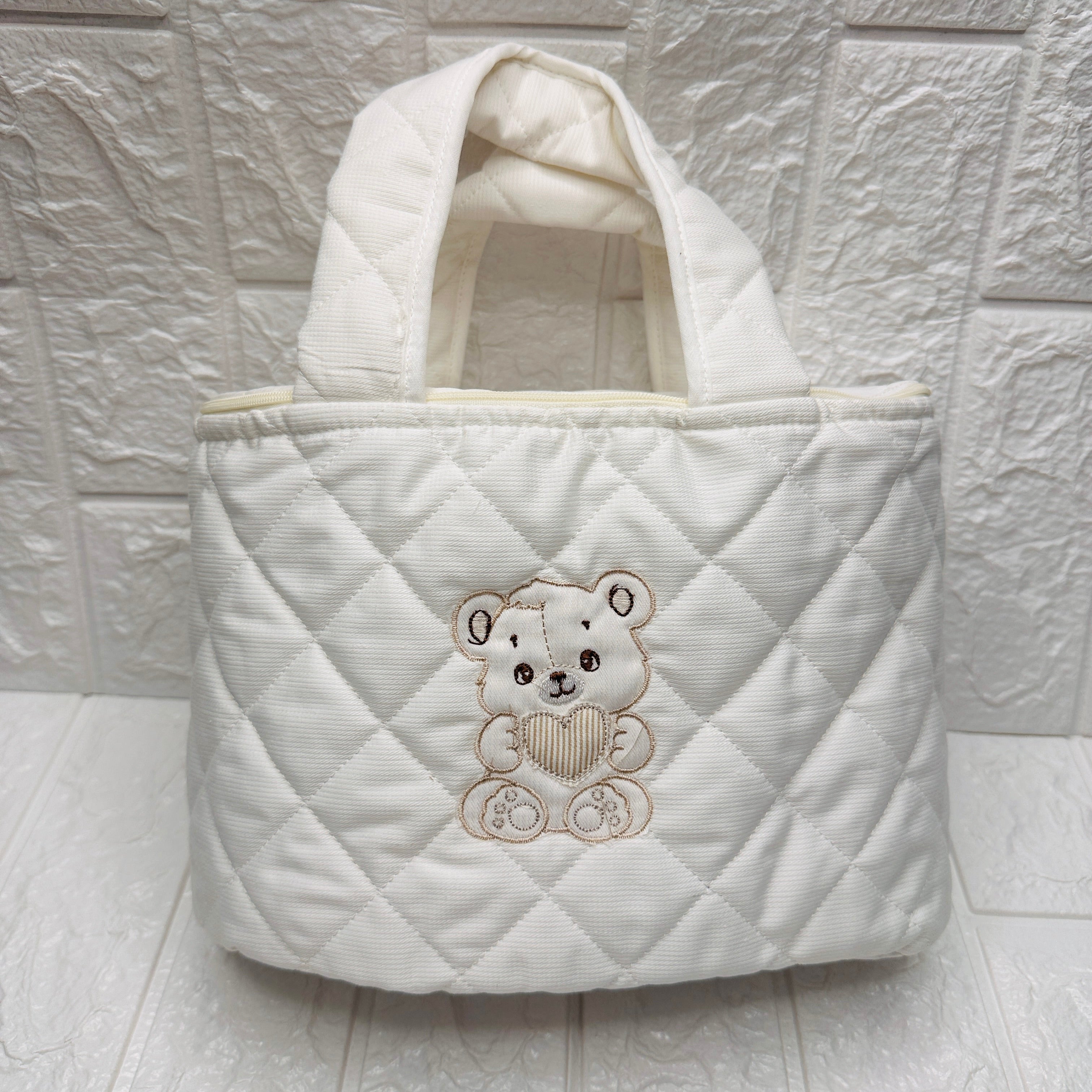 Beauty orso cuore panna dim 30x15