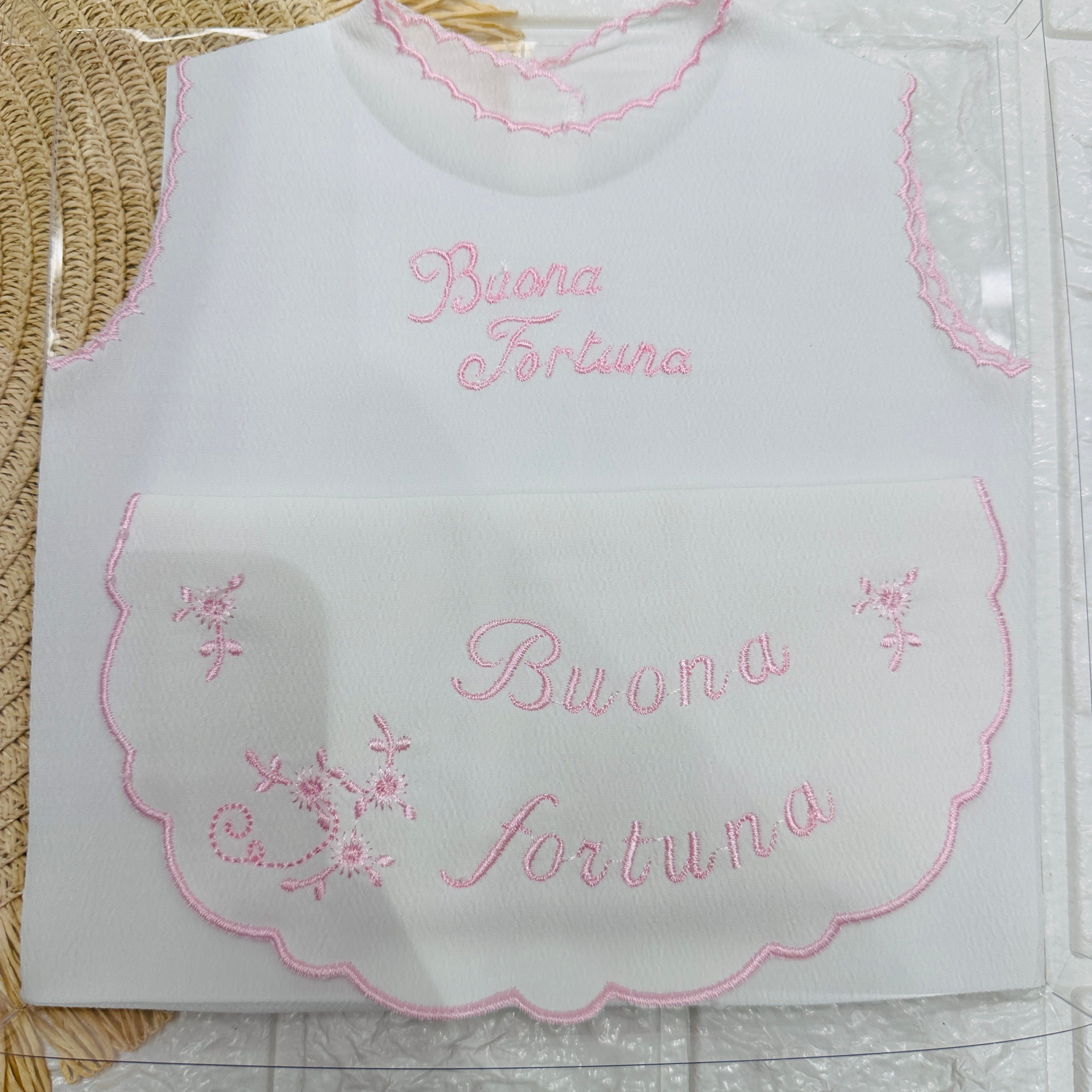 Camicina Fortuna + Bavetta Rosa