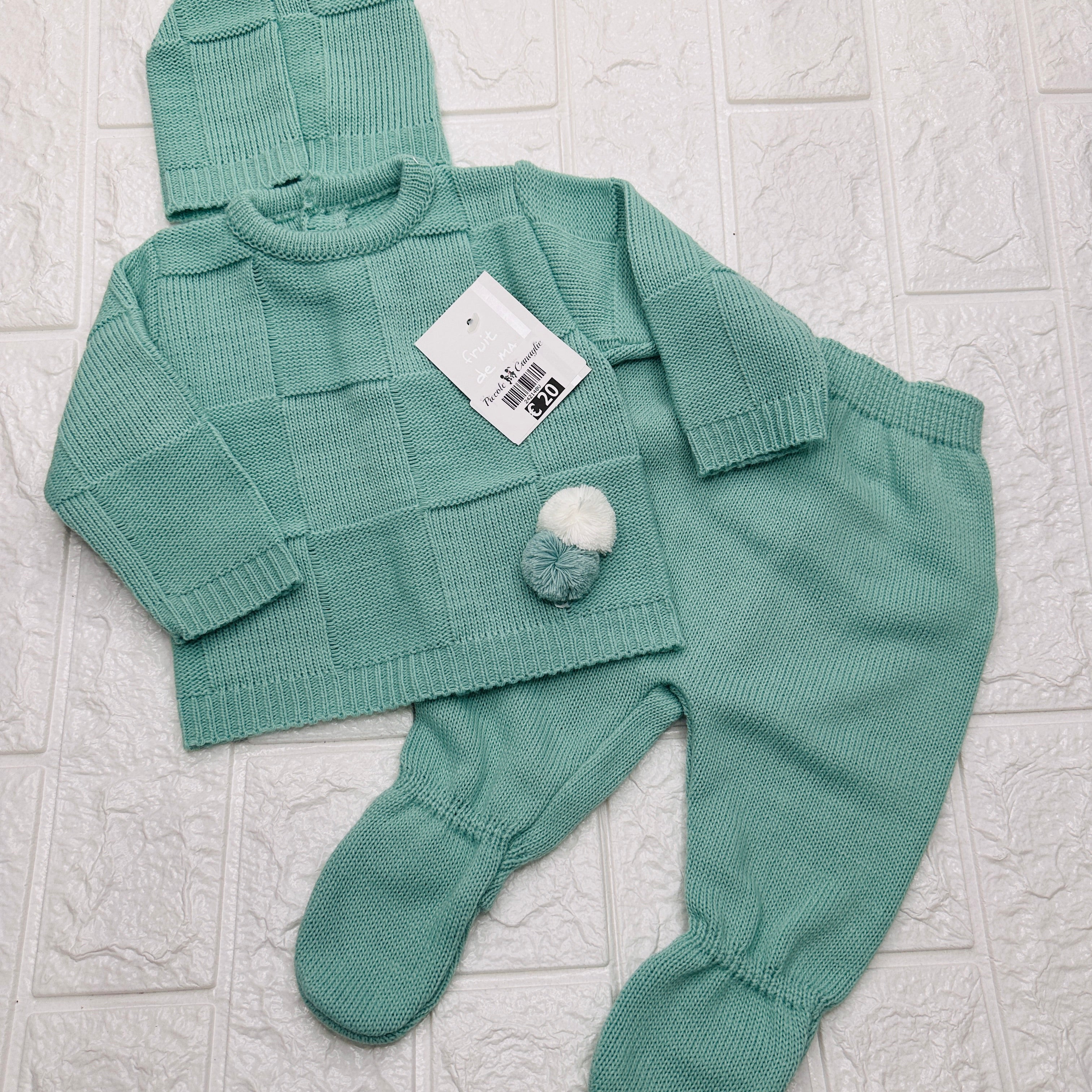 Completo Verde quadri 242140