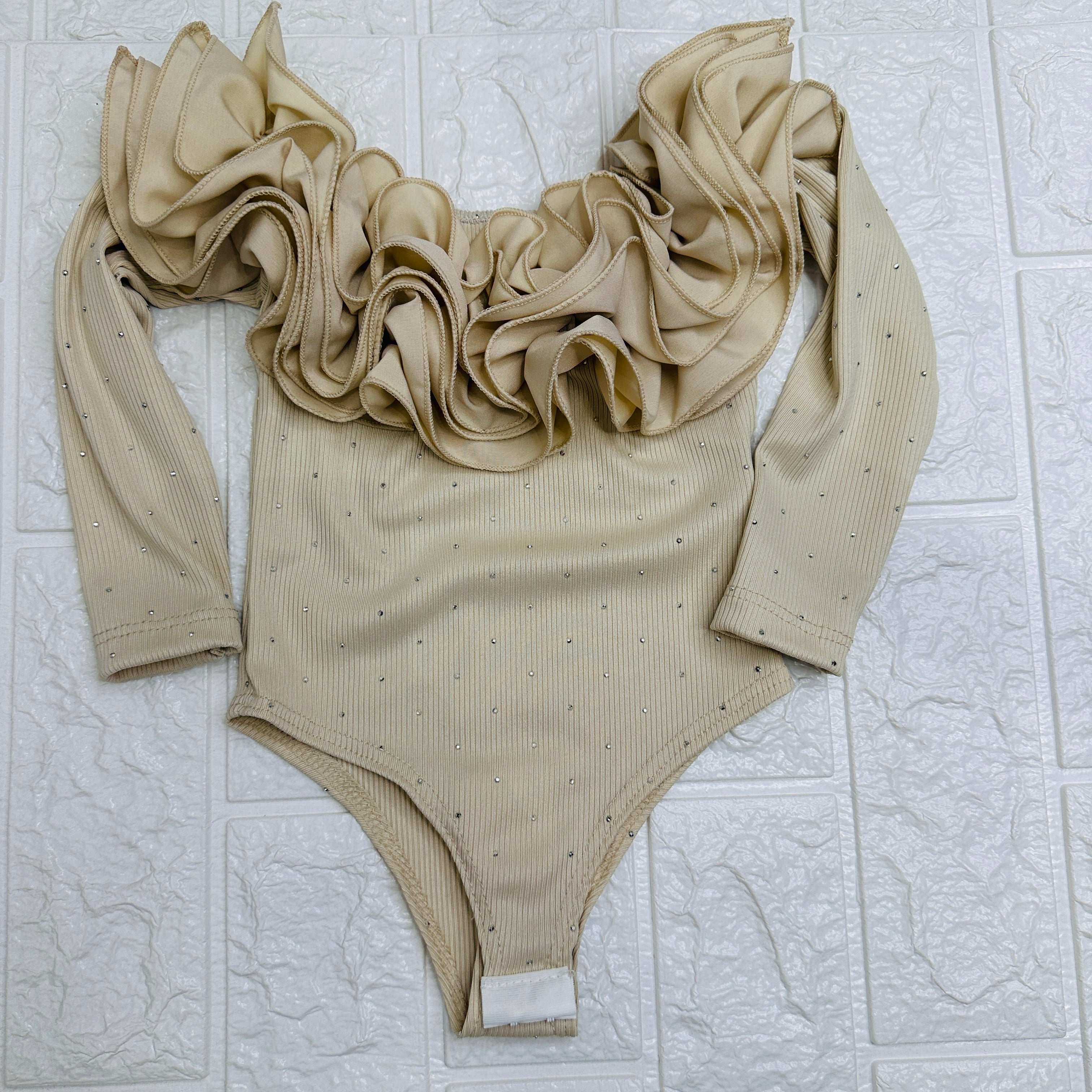 Body strass beige