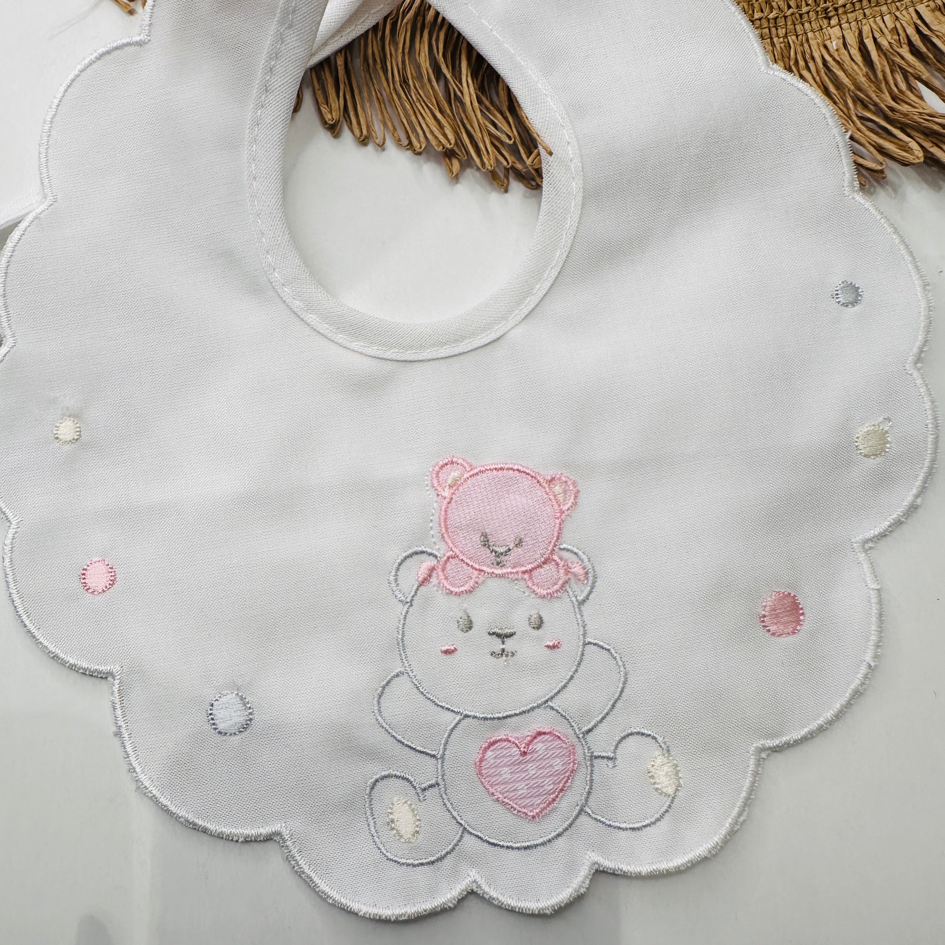 Bavetta 2 orsetti rosa