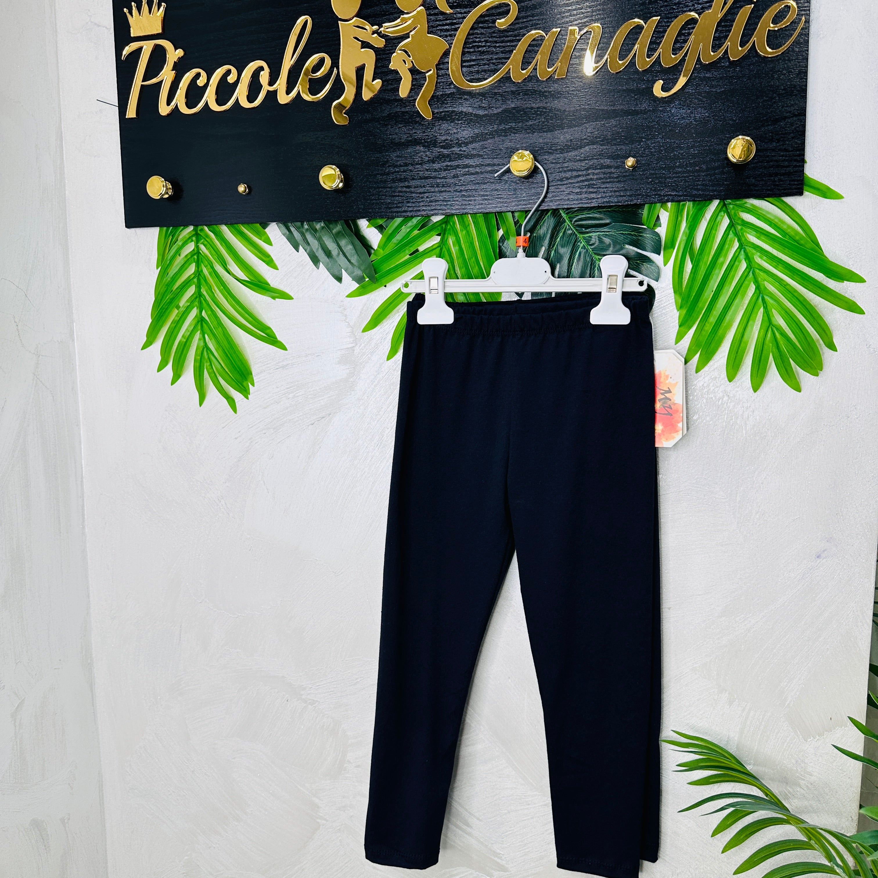 Leggins Blu Cotone