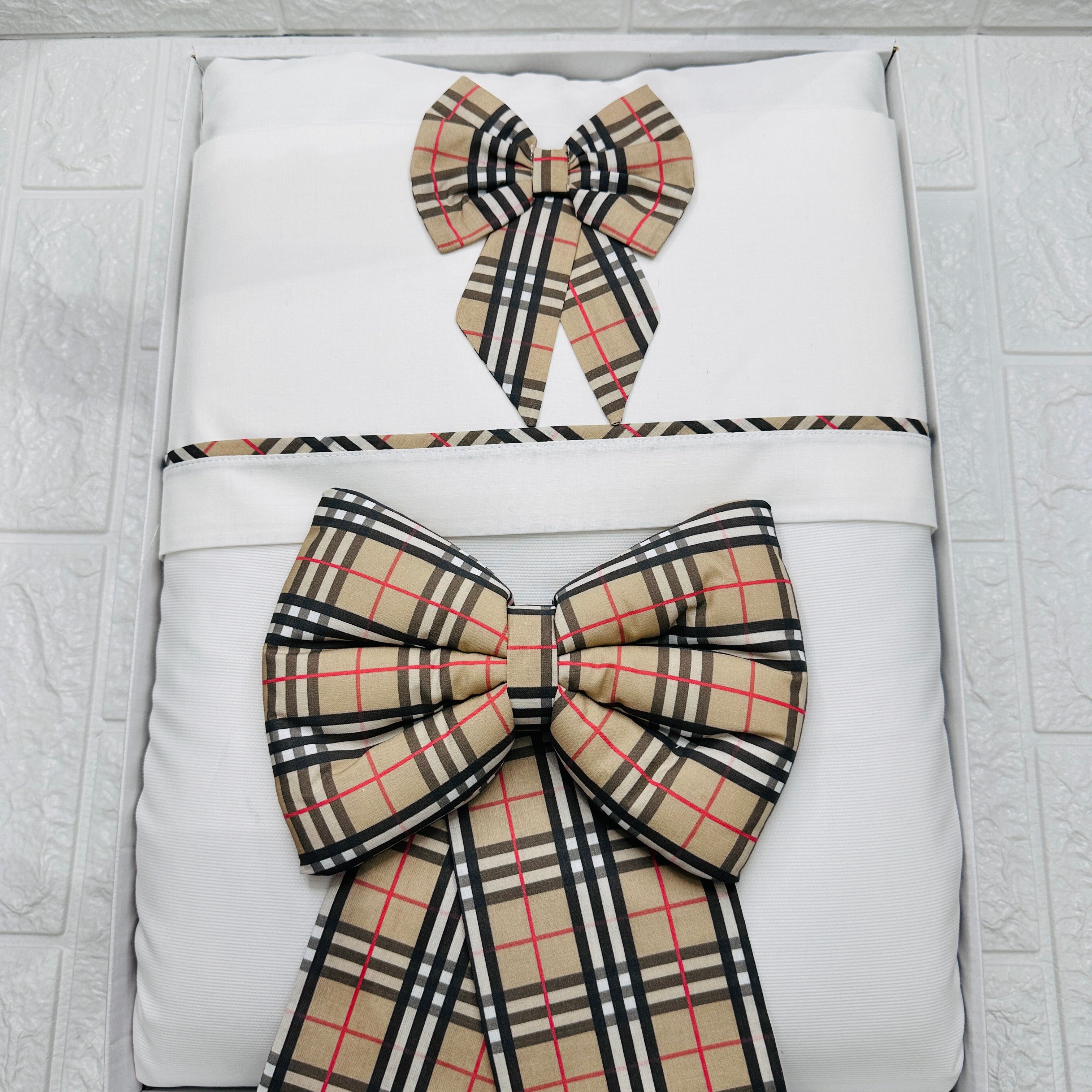 Set completo carrozzina fiocco Barbery