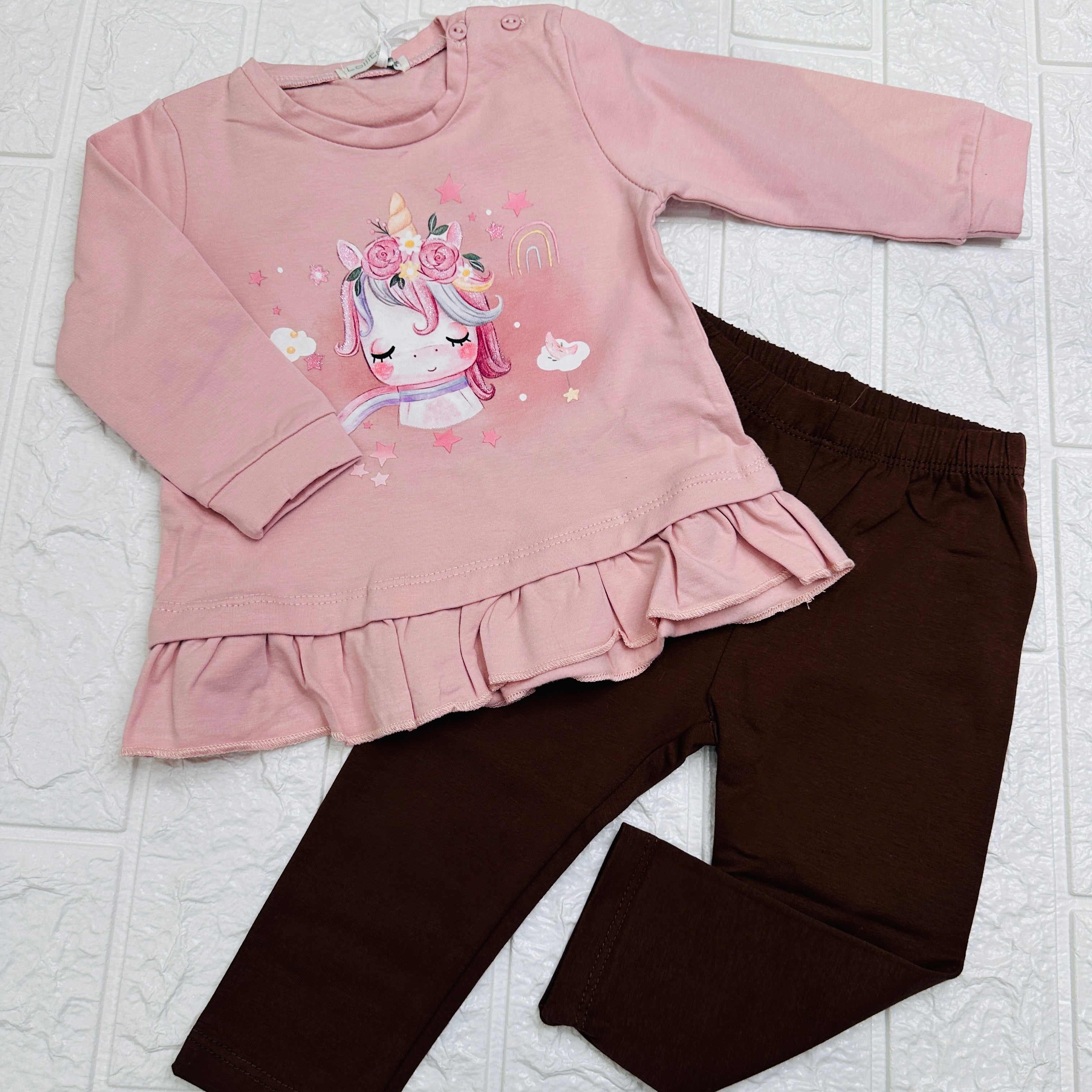 Maglia e leggings unicorno
