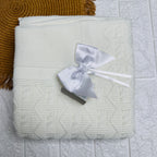 Coperta Misto filo Dim:75x90 bianca