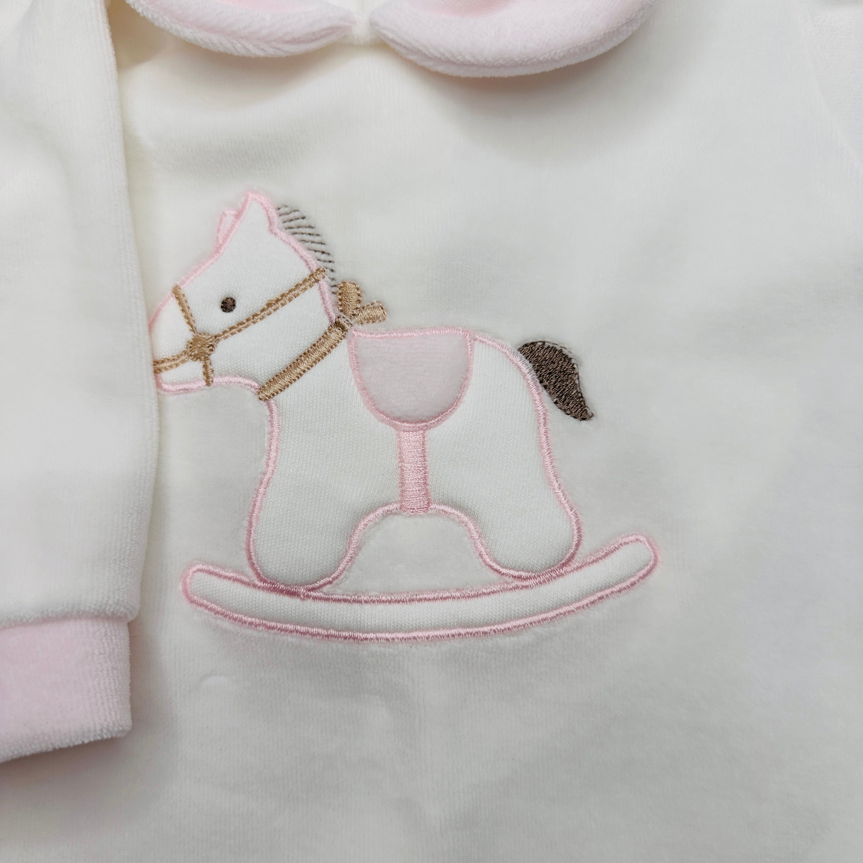 Tutina ciniglia Cavallo rosa 30412