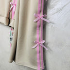 Tuta bimba Fiocchettini Begie e rosa