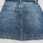 Gonna Jeans Bimba Brillantini Z54