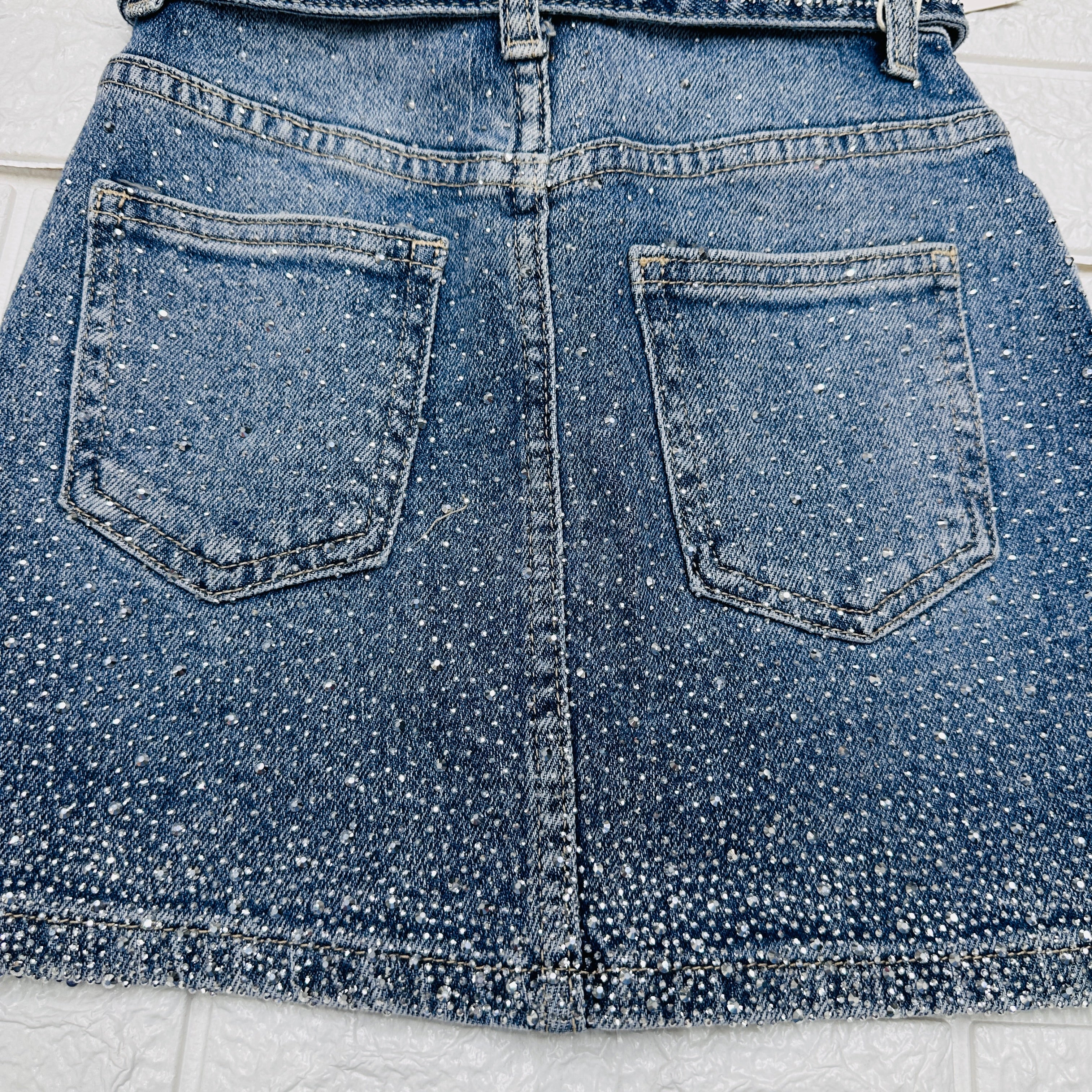 Gonna Jeans Bimba Brillantini Z54