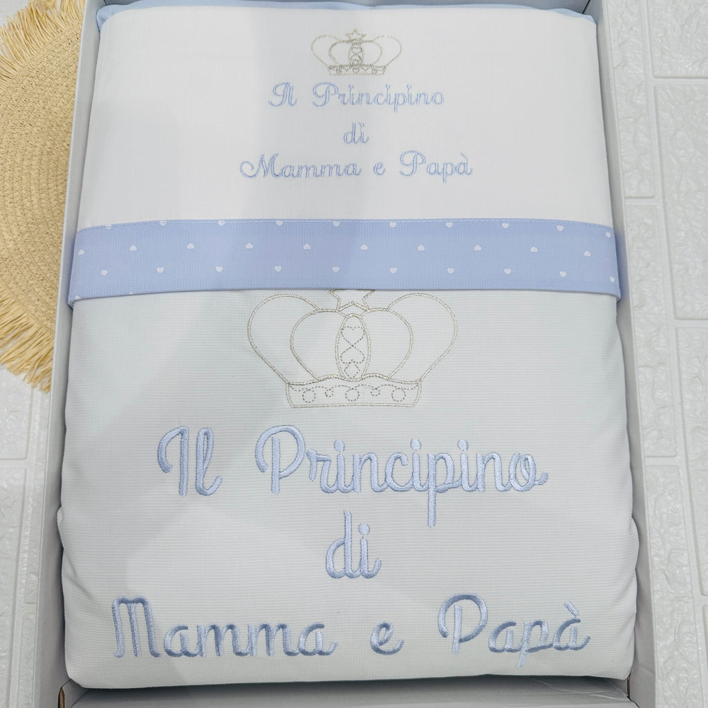 Set completo carrozzina principino Bianco