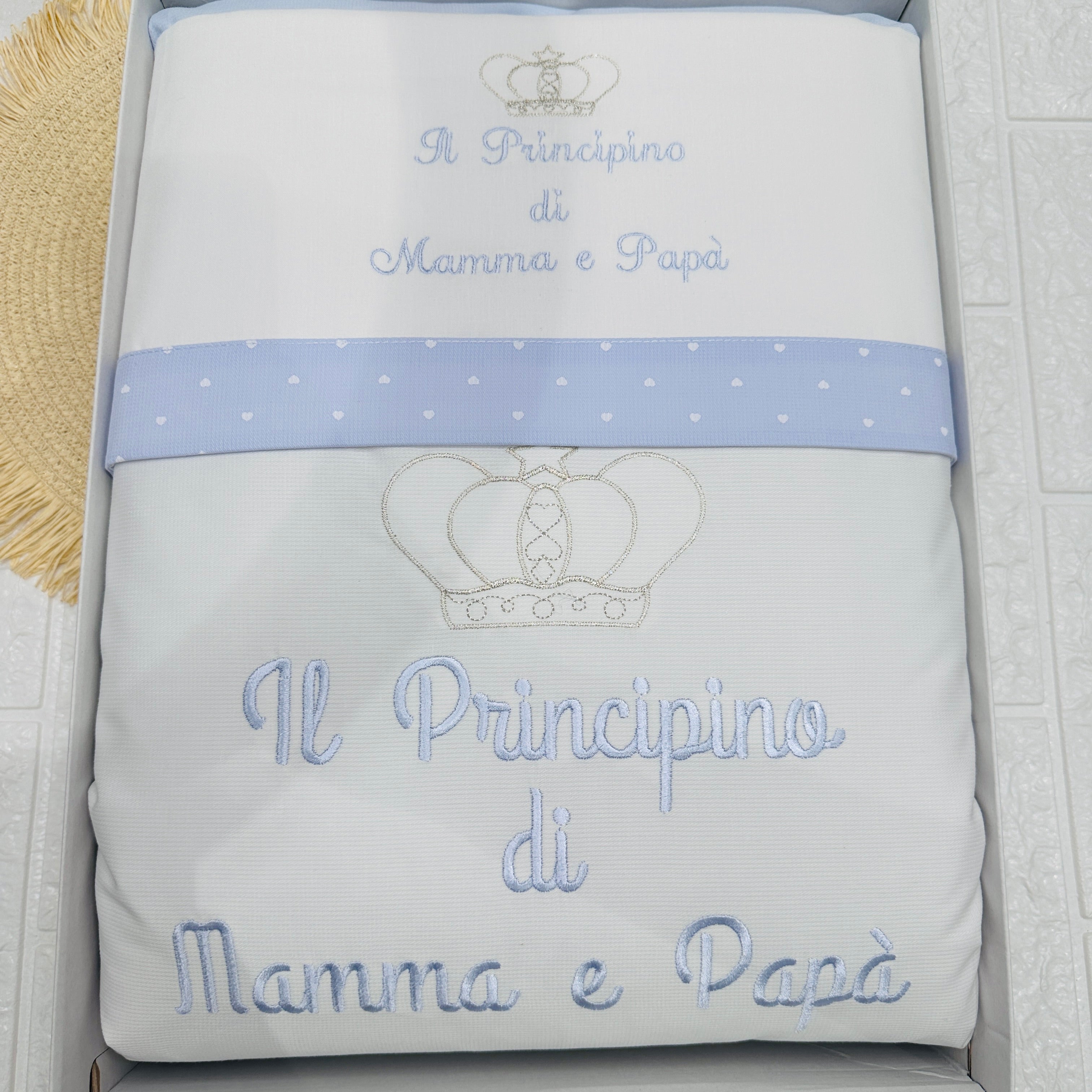 Set completo carrozzina principino Bianco