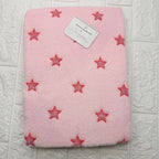 Coperta in Pile Stelle rosa