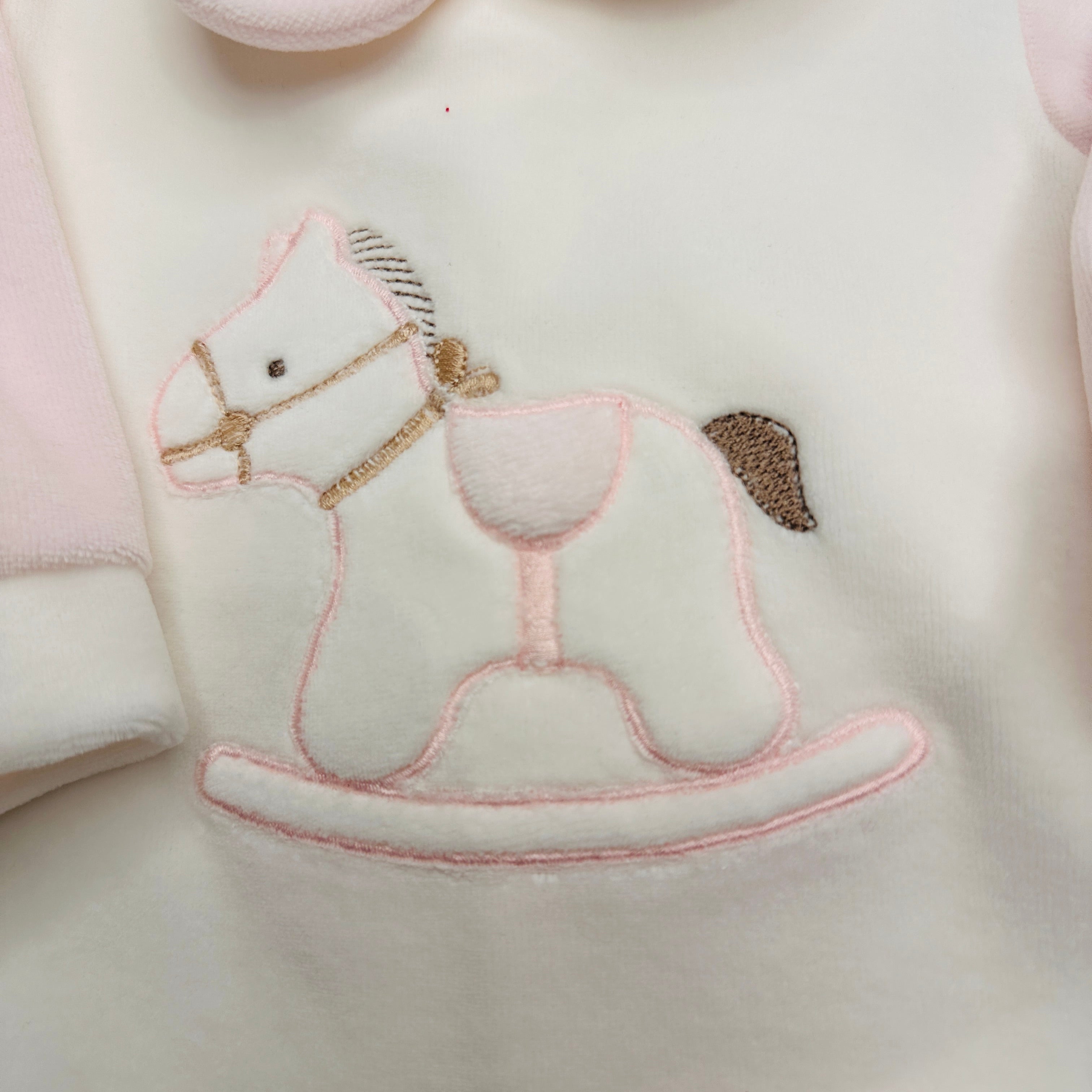 Tutina ciniglia cavallino rosa 31412