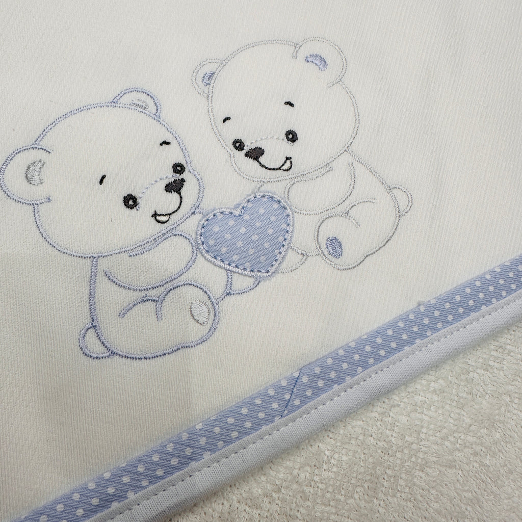 Accappatoio celeste neonato ART AT001153