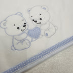 Accappatoio celeste neonato ART AT001153
