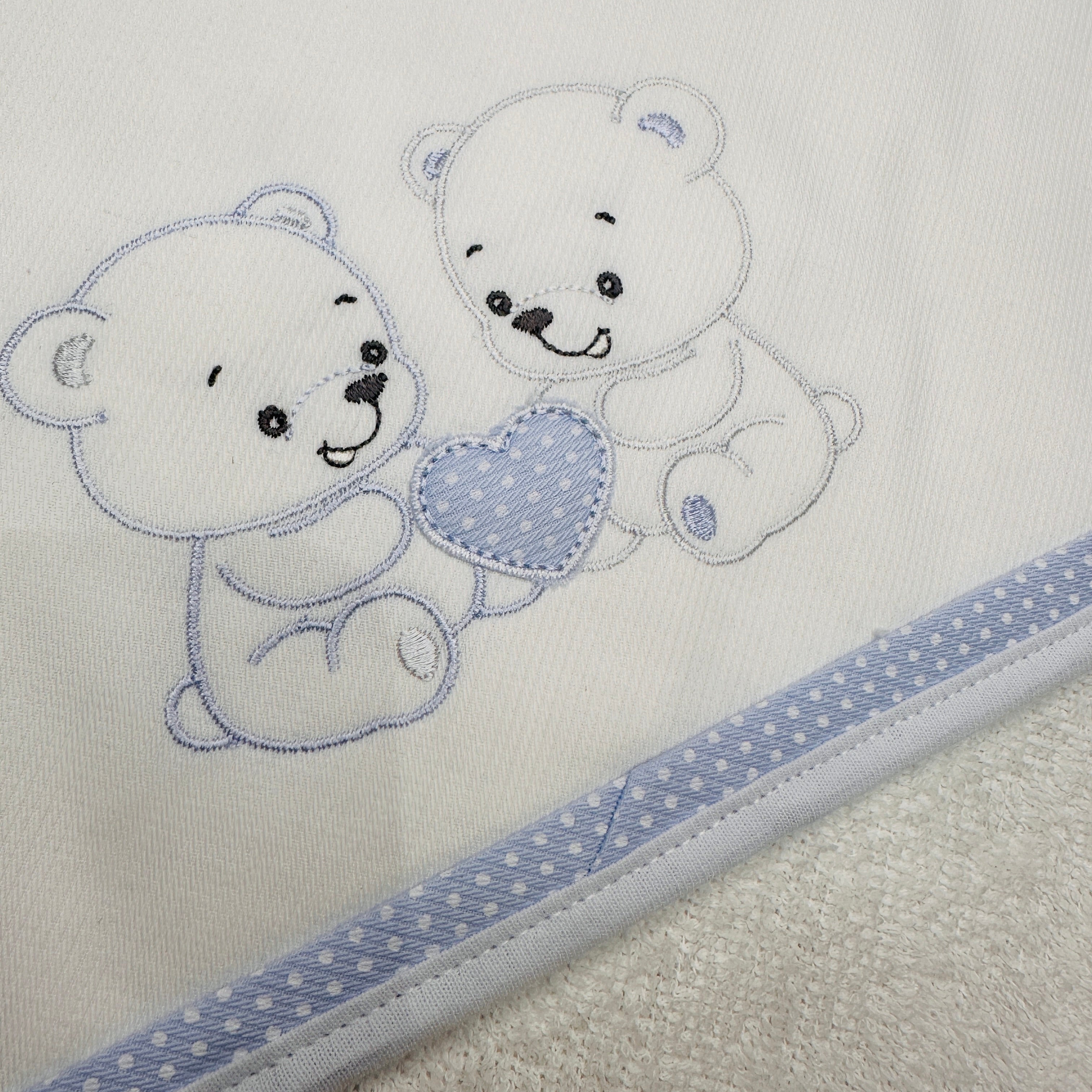 Accappatoio celeste neonato ART AT001153