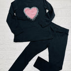 maglia e leggigs Cuore nera