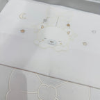 Set Completo carrozzina Orso bianco sopra Fiocco