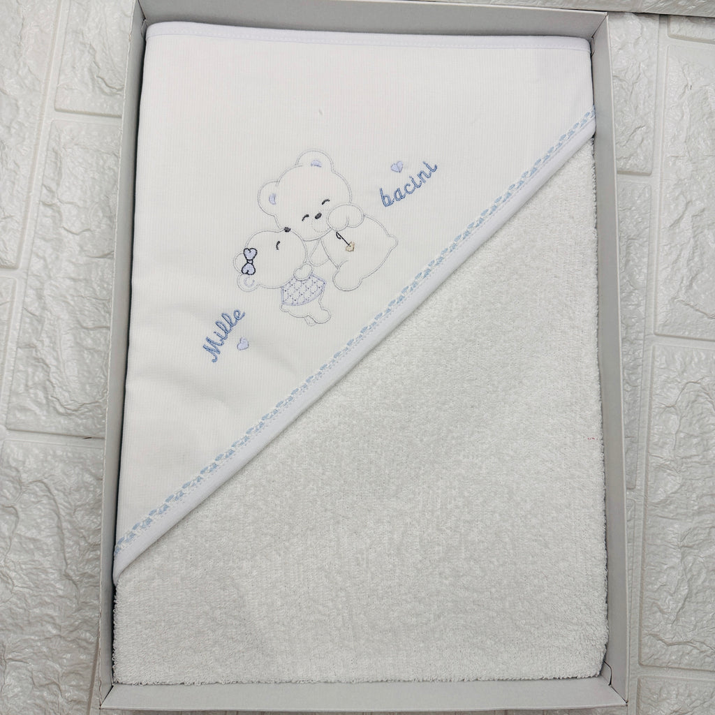 Accappatoio neonato celeste ARTAT001150