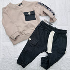 Completo jeans Felpa Bimbo