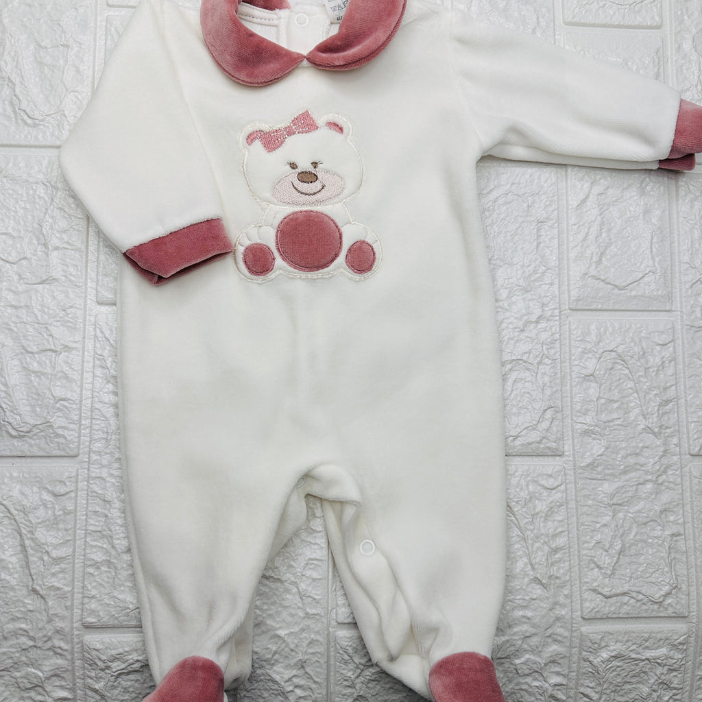 Tutina ciniglia orso Rosa antico 30409