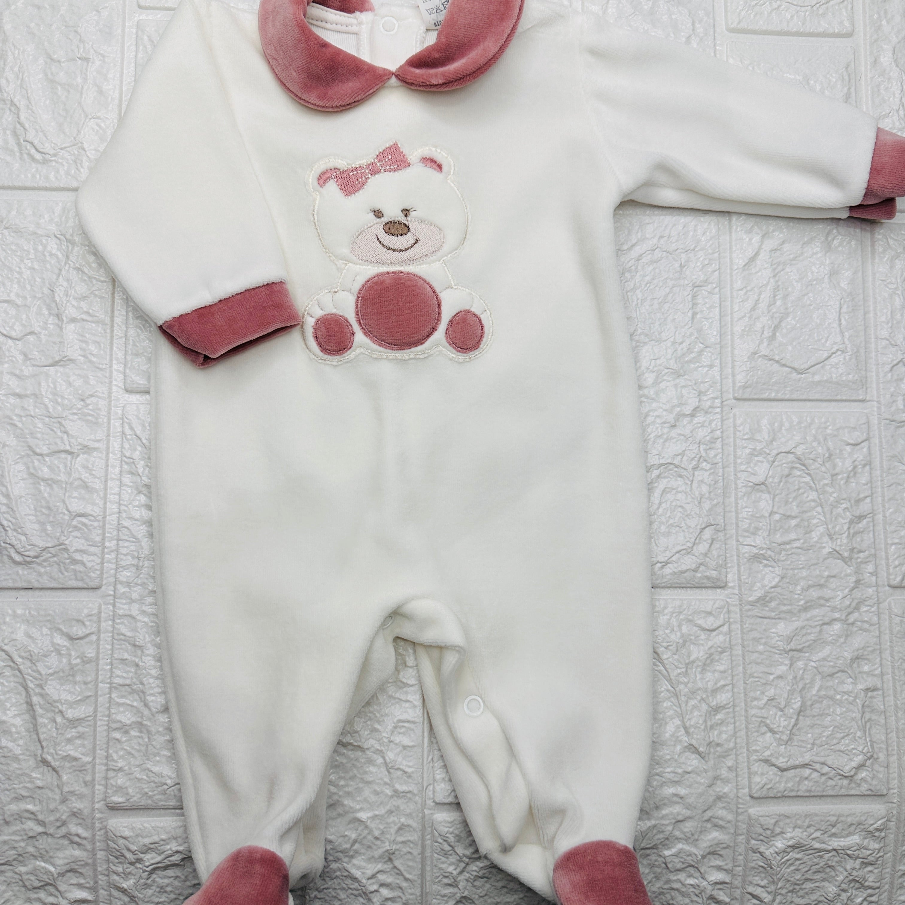 Tutina ciniglia orso Rosa antico 30409