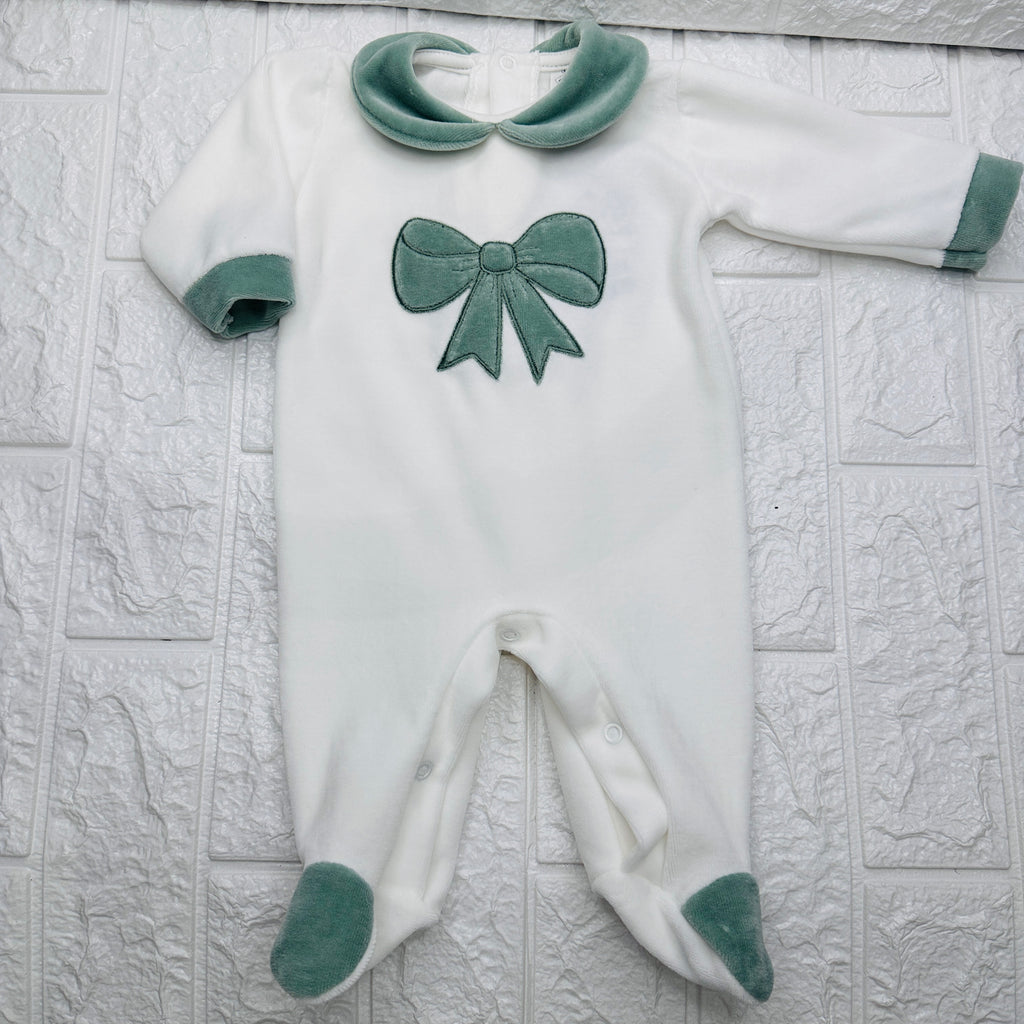 Tutina ciniglia fiocco Verde 30413