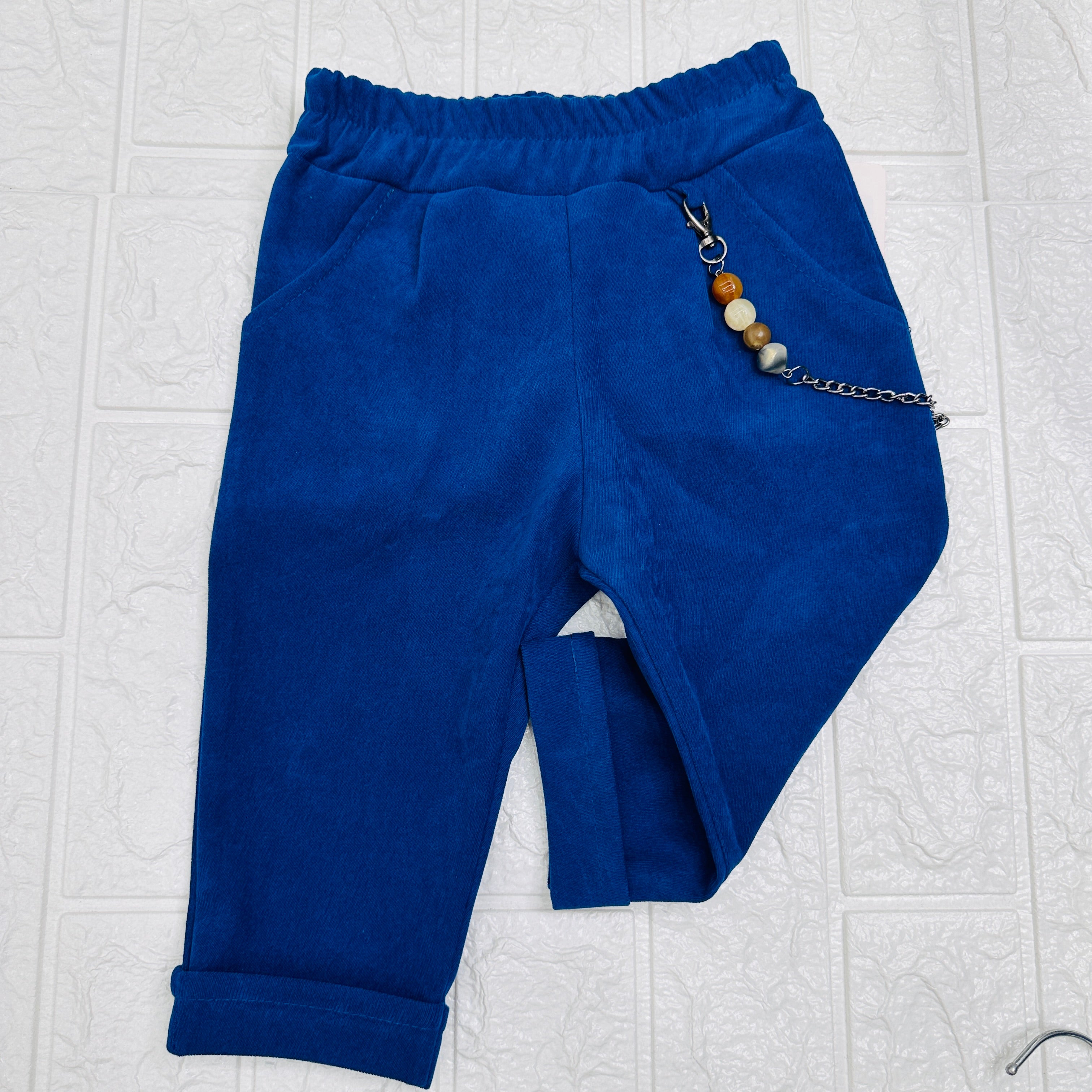 Pantalone camoscio Blu