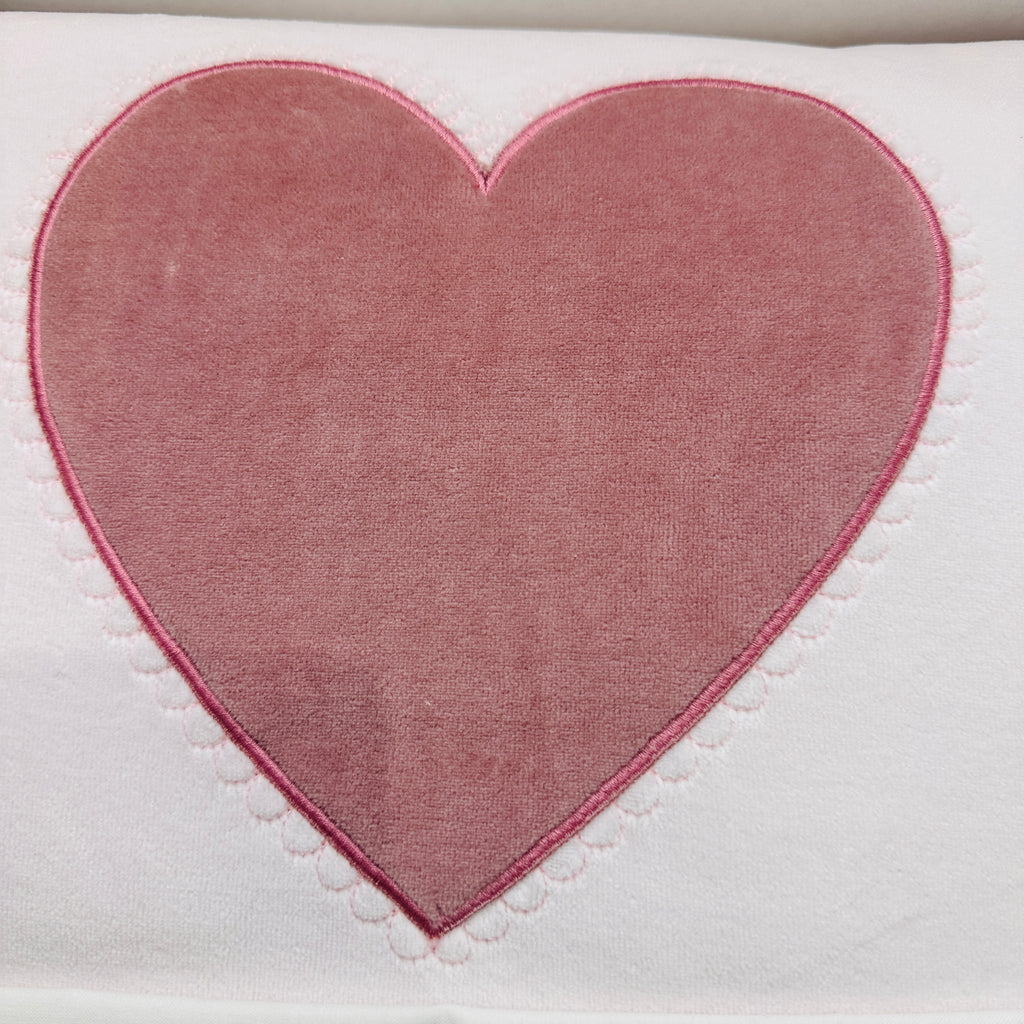 Set nascita ciniglia cuore Rosa Antico