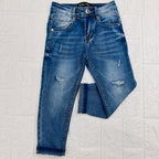 Jeans sfumato gamba stretta