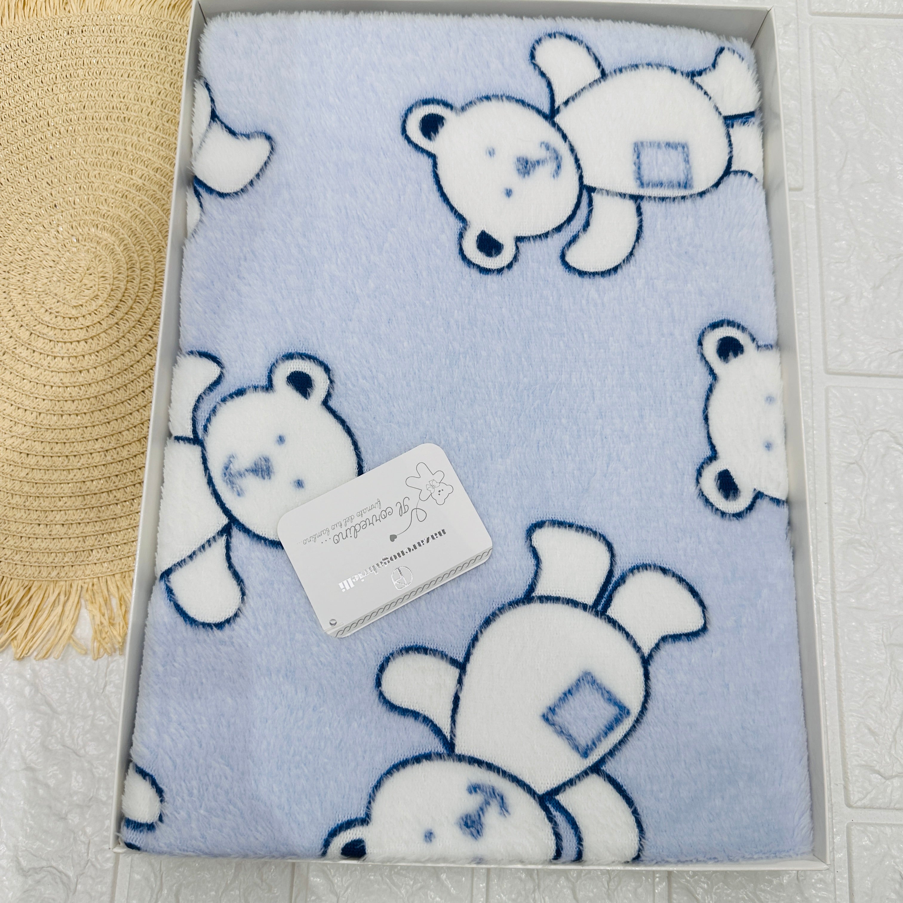 Coperta Pile Stelle Orso celeste  dim100x104