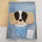Coperta pile Dim 75x90 cagnolino celeste