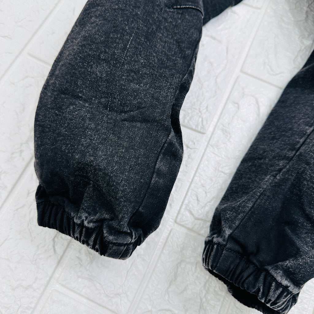 Jeans nero cargo