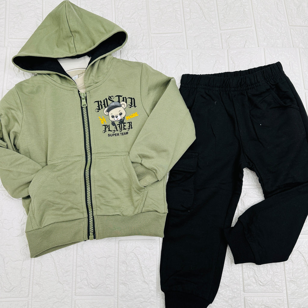 Tuta Boston orso Verde