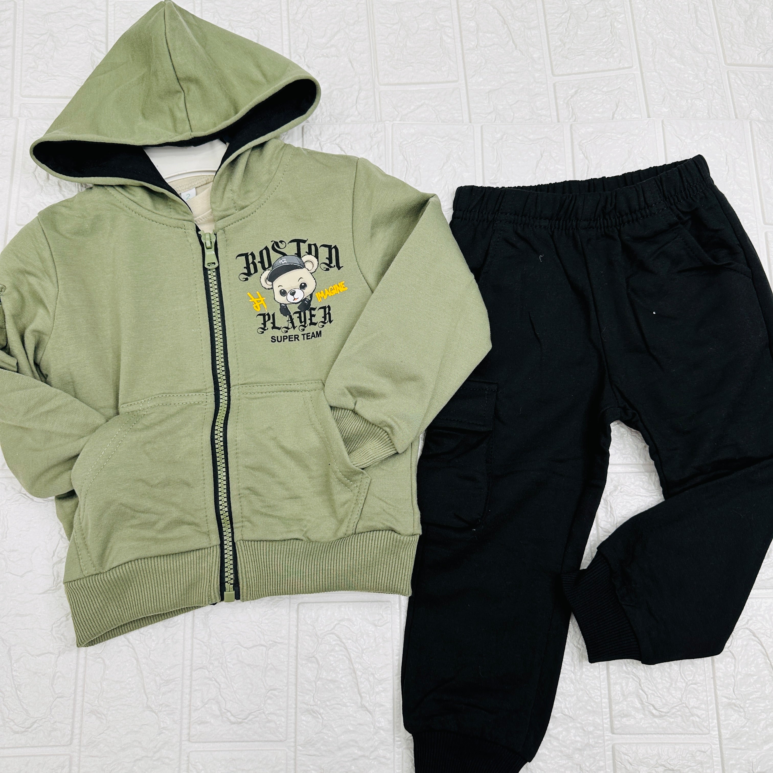 Tuta Boston orso Verde