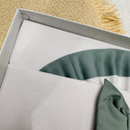Lenzuola carrozzina fiocco verde ART LC015104