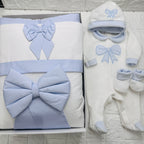 Set Nascita in Ciniglia Fiocco Celeste