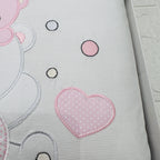 Set completo carrozzina orso rosa Suona