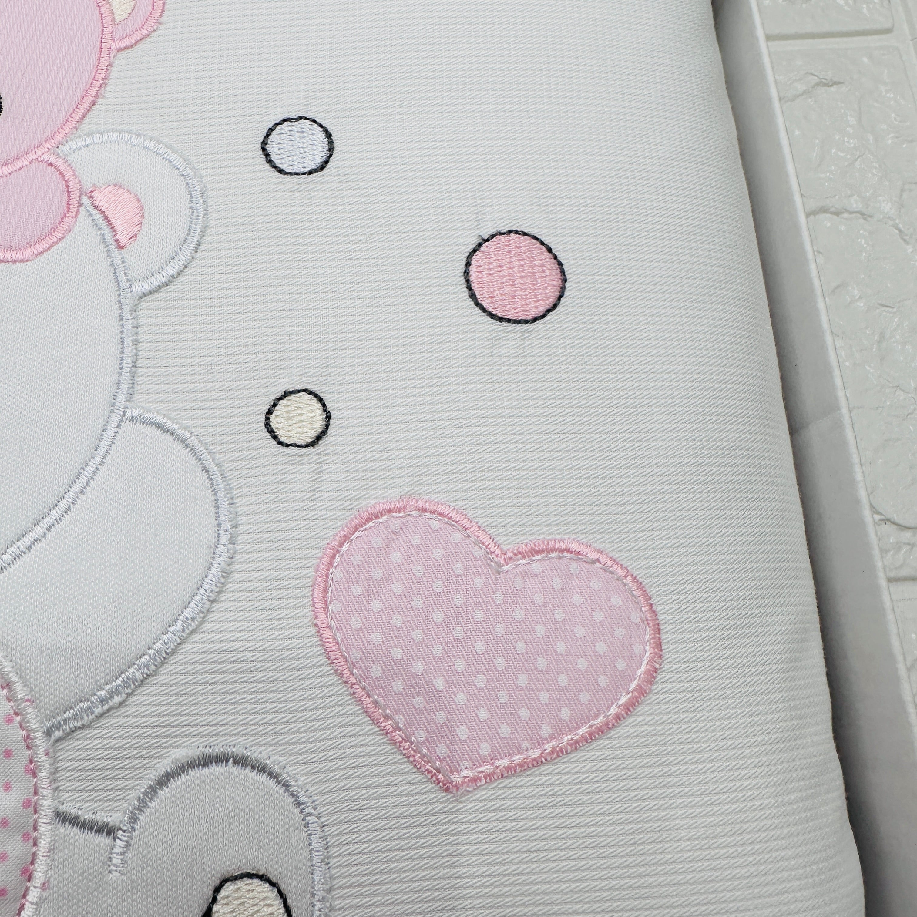 Set completo carrozzina orso rosa Suona