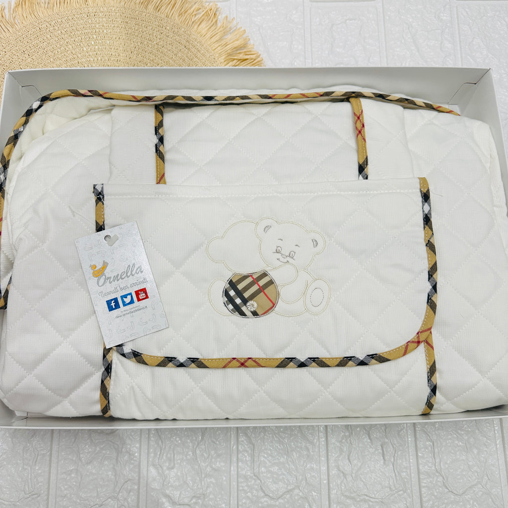 Borsa Nascita orsetti Barbery                dim 45x30x18