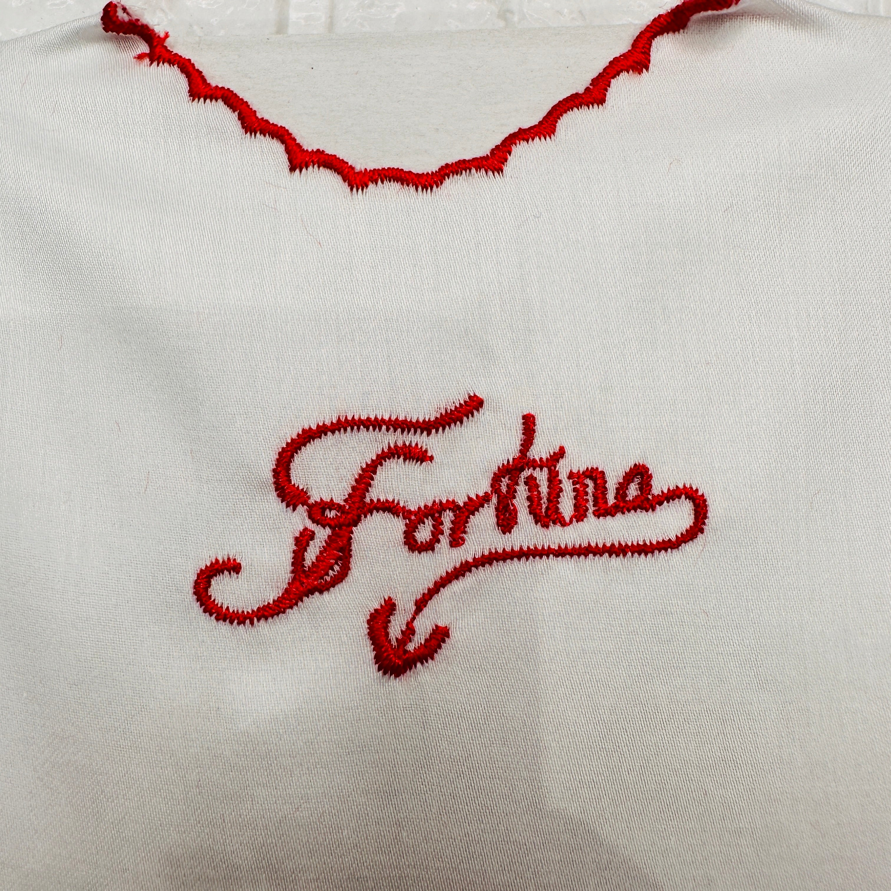 Camicina della fortuna  in seta rossa