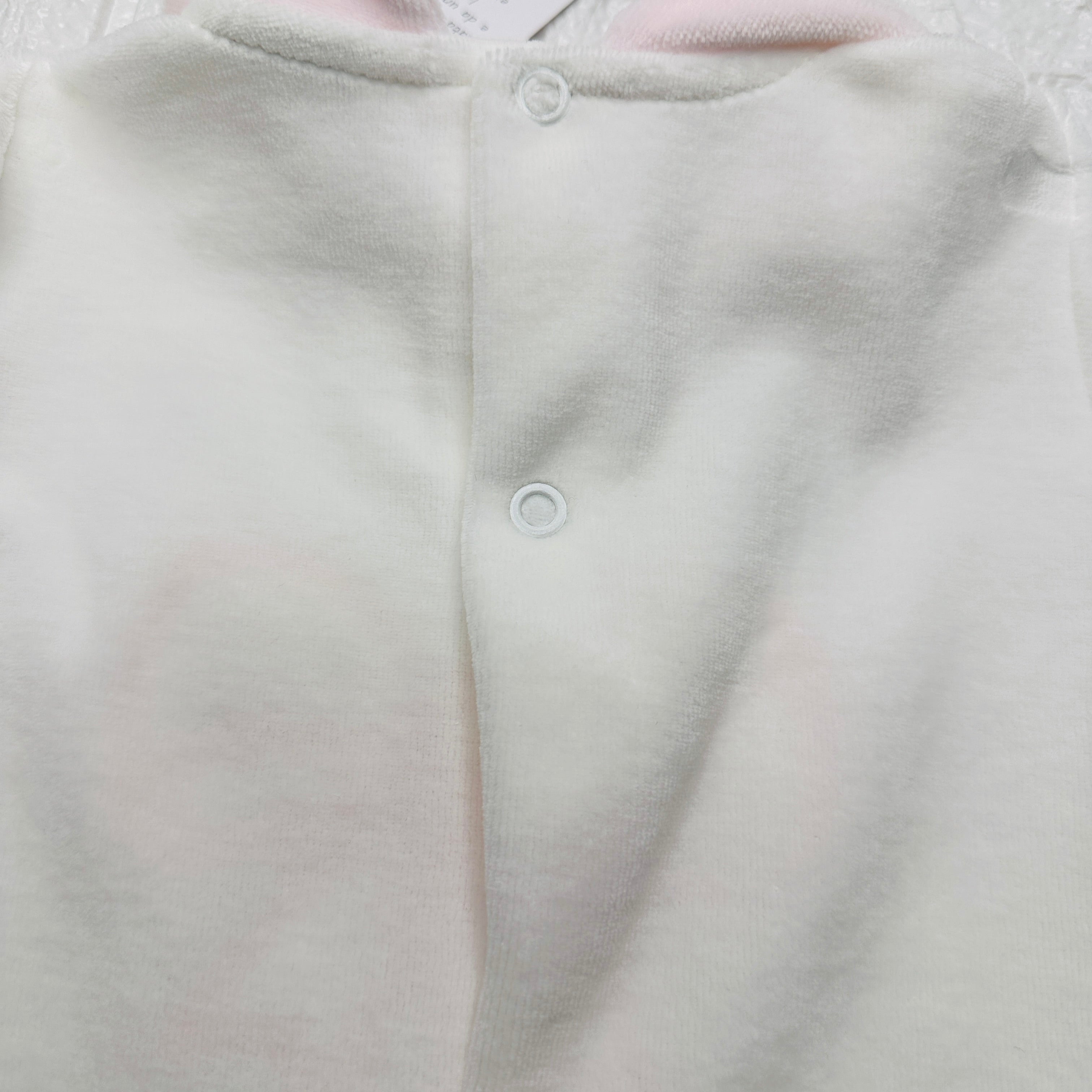 Tutina ciniglia fiocco rosa 30413