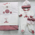 Set nascita ciniglia Orsetta rosa antico