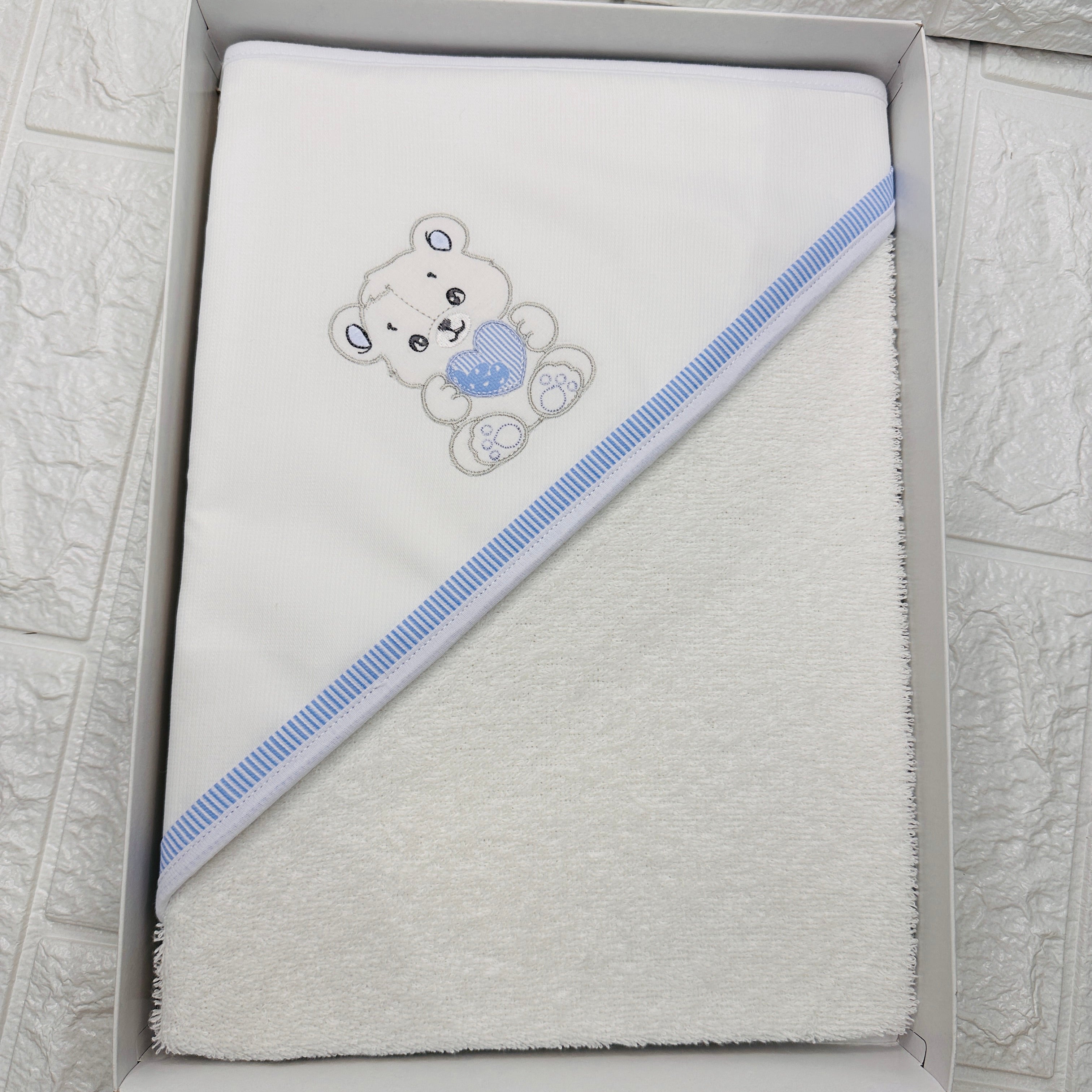 Accappatoio neonato celeste ART AT001157