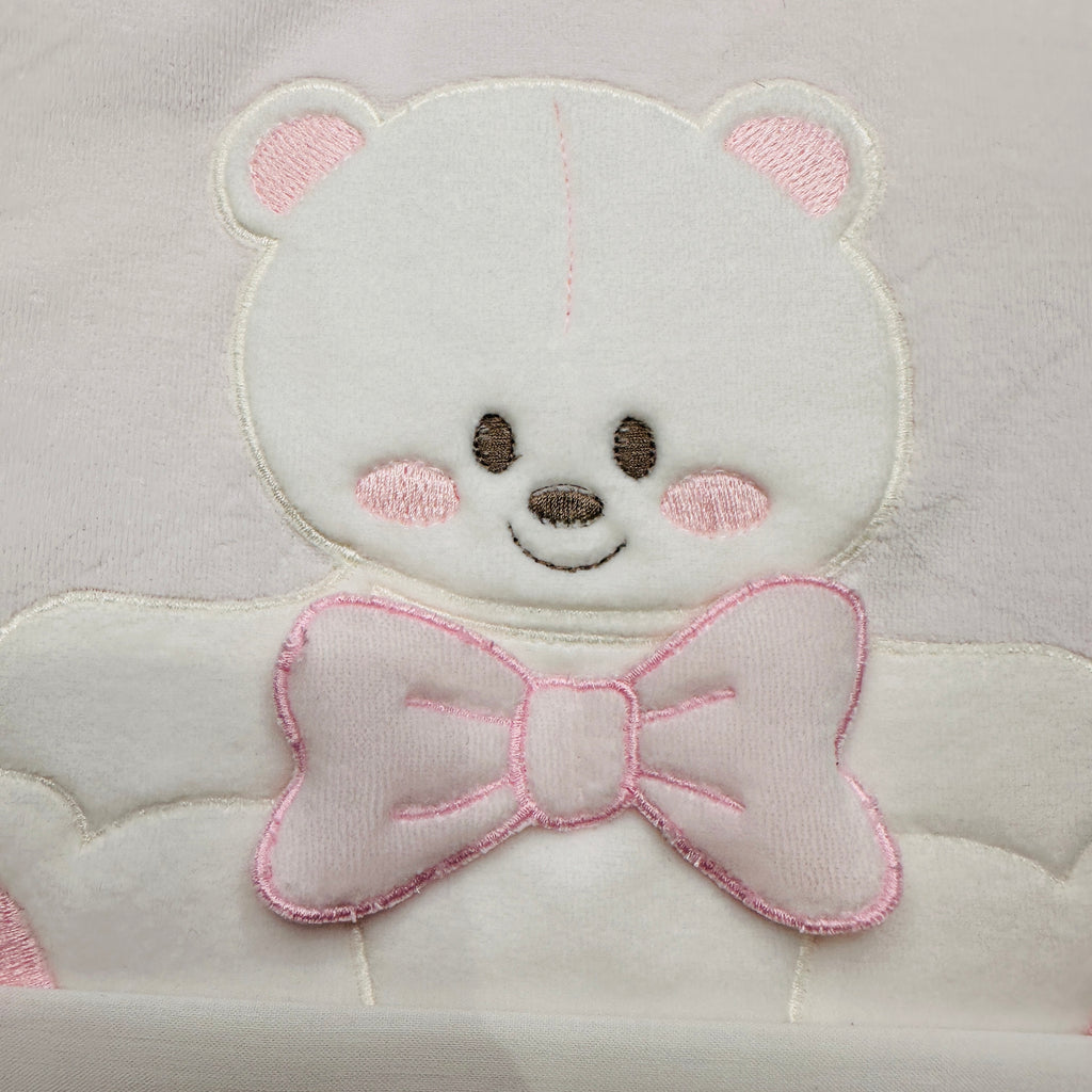 Set completo ciniglia Orso fiocco rosa 35411
