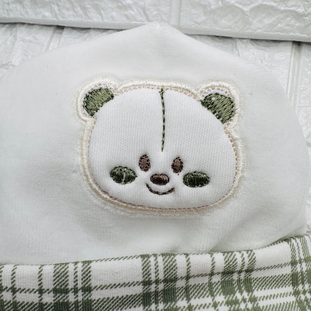 Cappello e Babbucce Ciniglia Orso verde