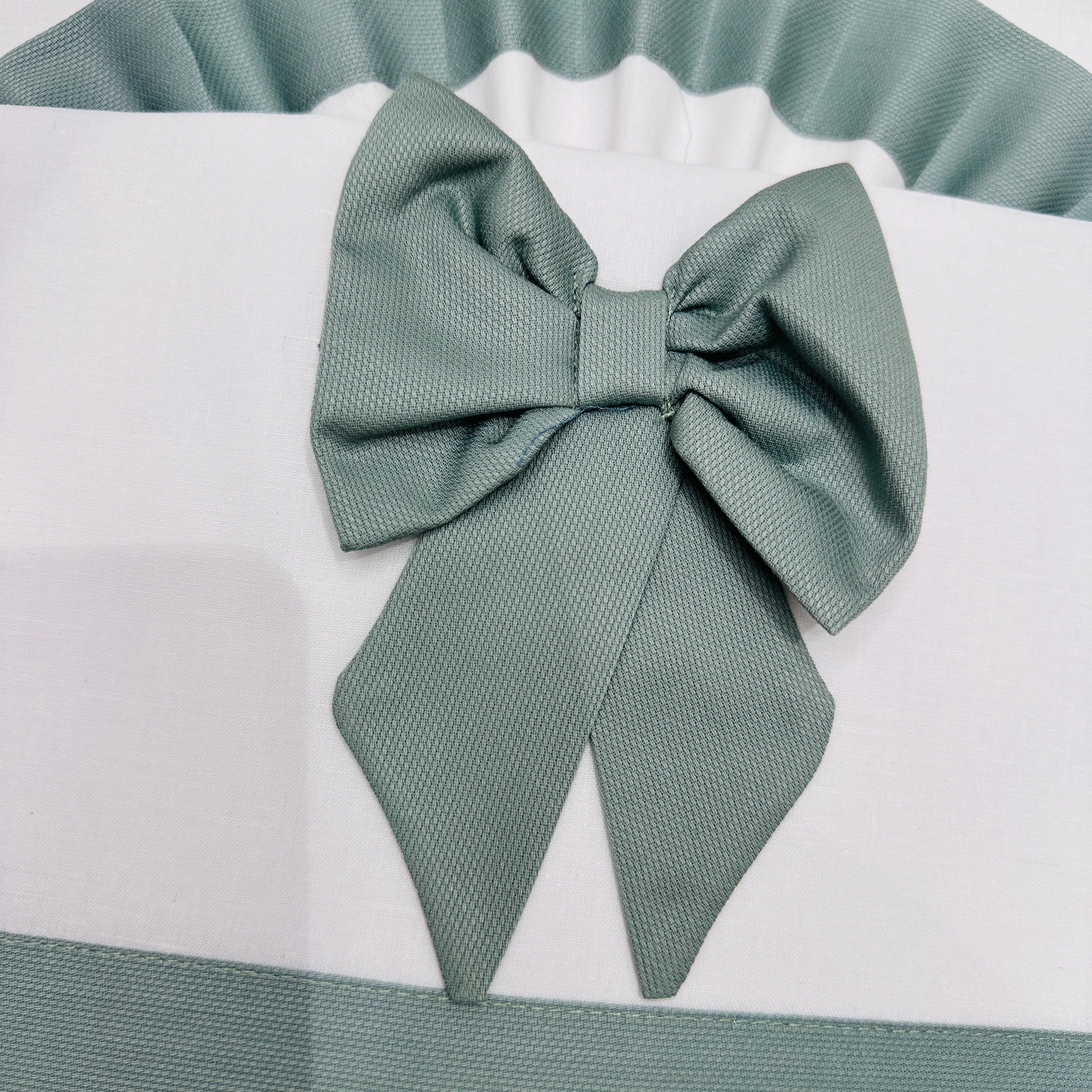 Lenzuola carrozzina fiocco verde ART LC015104