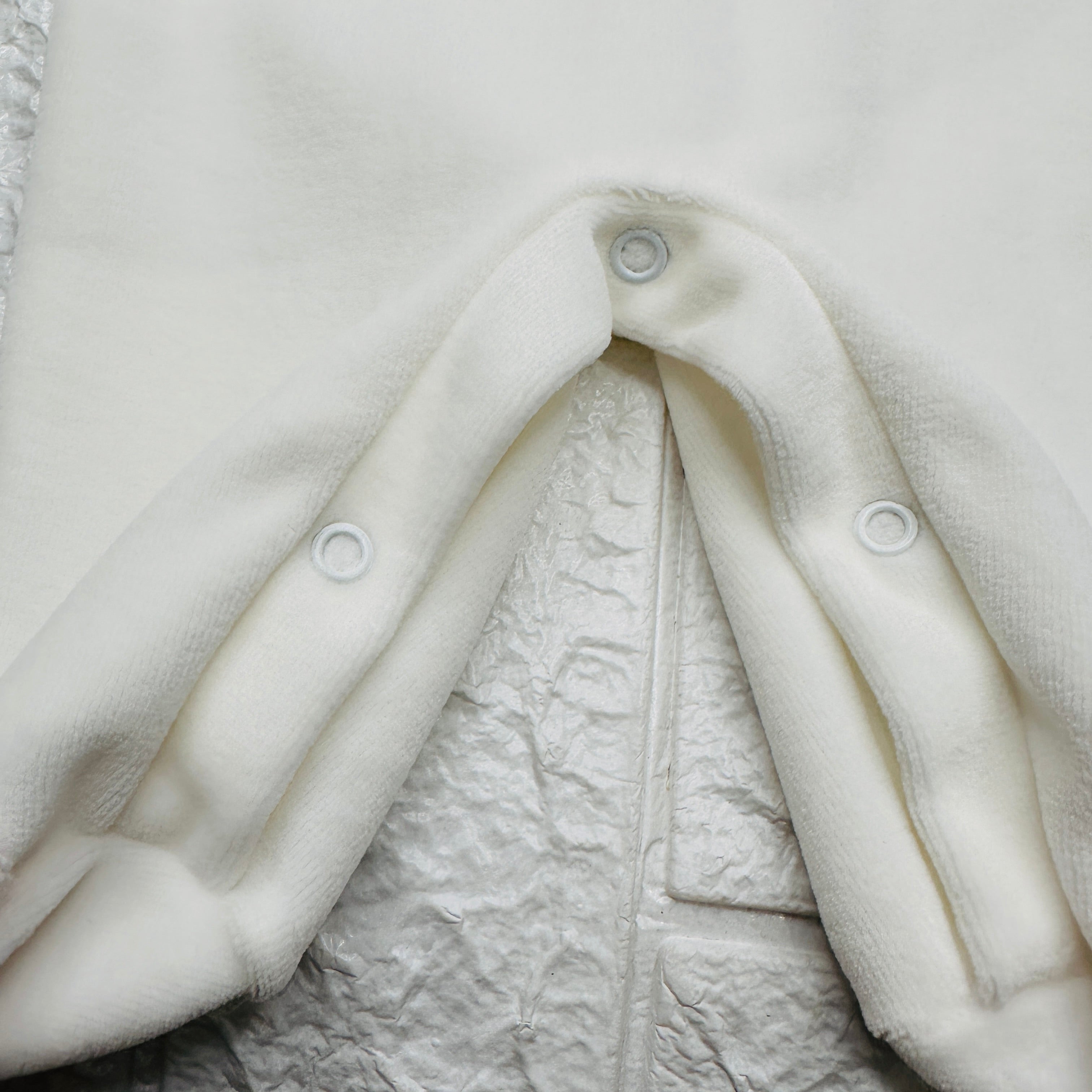 Tutina ciniglia orso bianca 30407