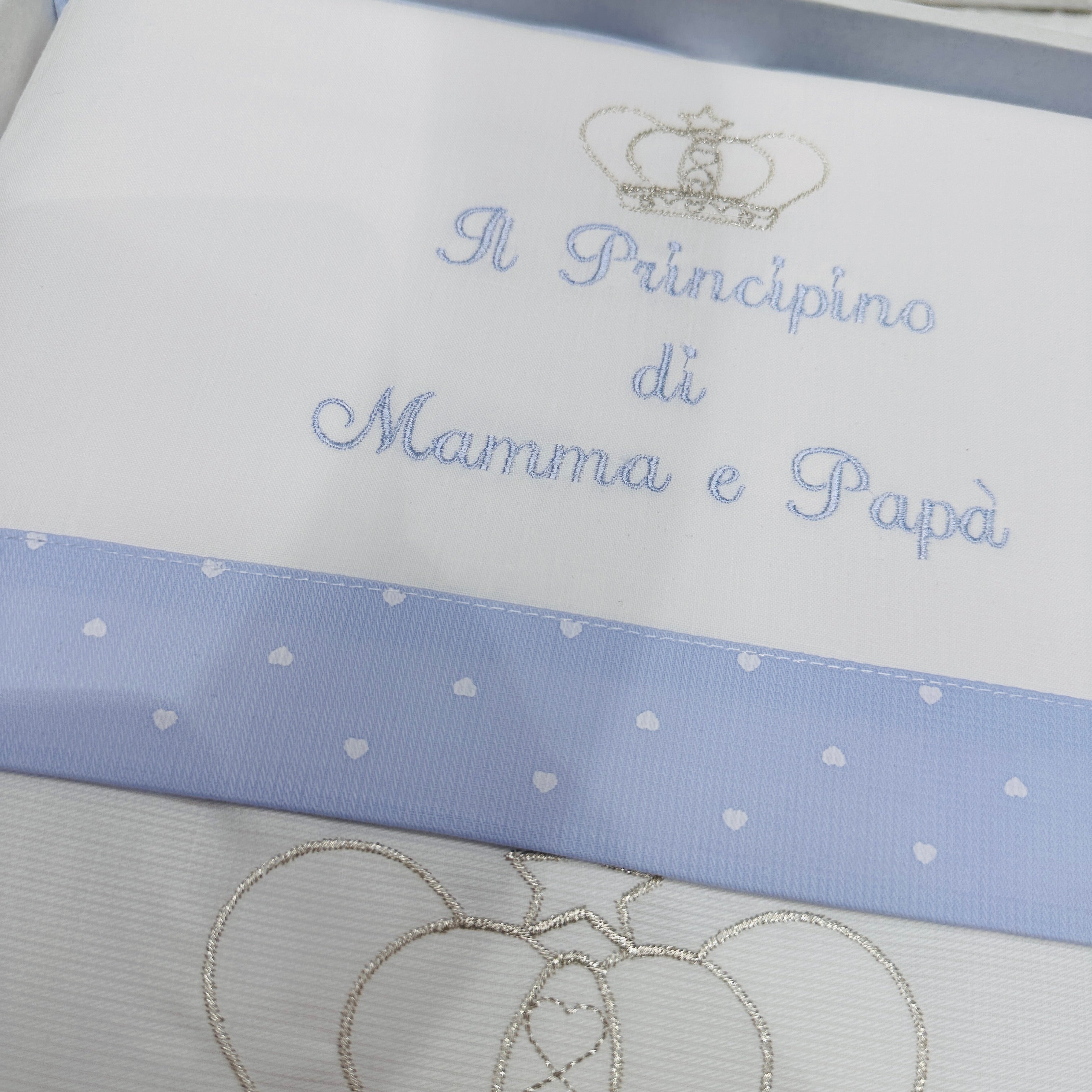 Set completo carrozzina principino Bianco